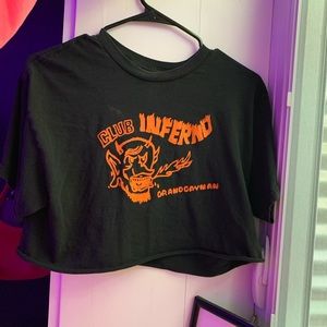 Brandy cropped graphic tee